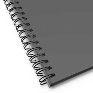Premium Plain Grey Spiral notebook (Customizable)